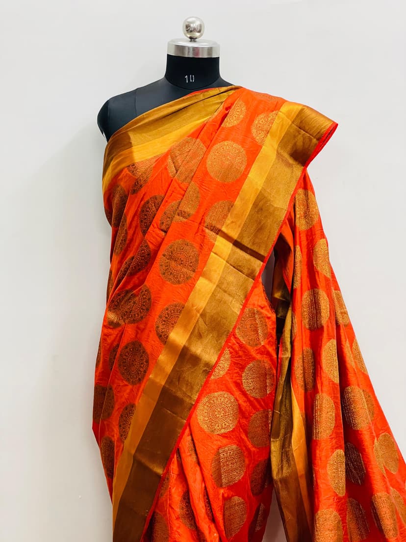 Banarsi Circle Boota Silk