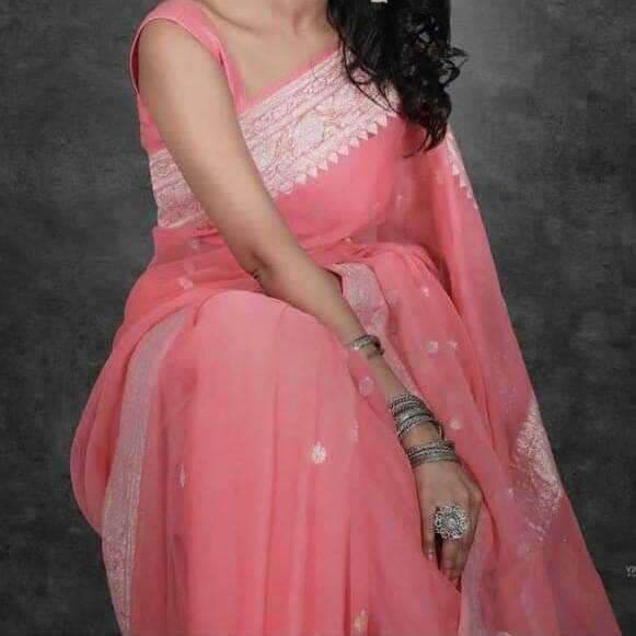 Pure Handloom Georgette Silk - Image 1