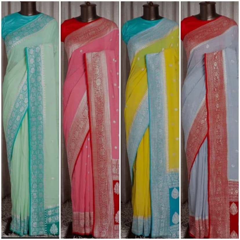 Pure Handloom Georgette Silk