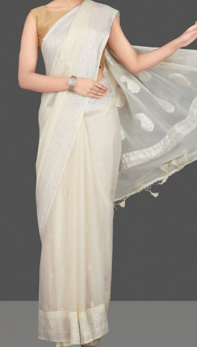 Pure Handloom Georgette Silk - Image 1