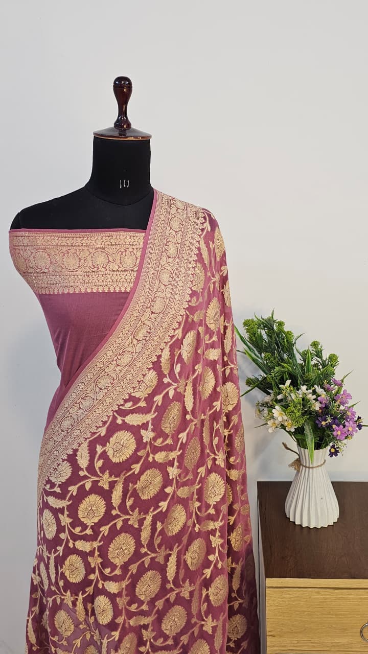Pure Handloom Georgette Silk