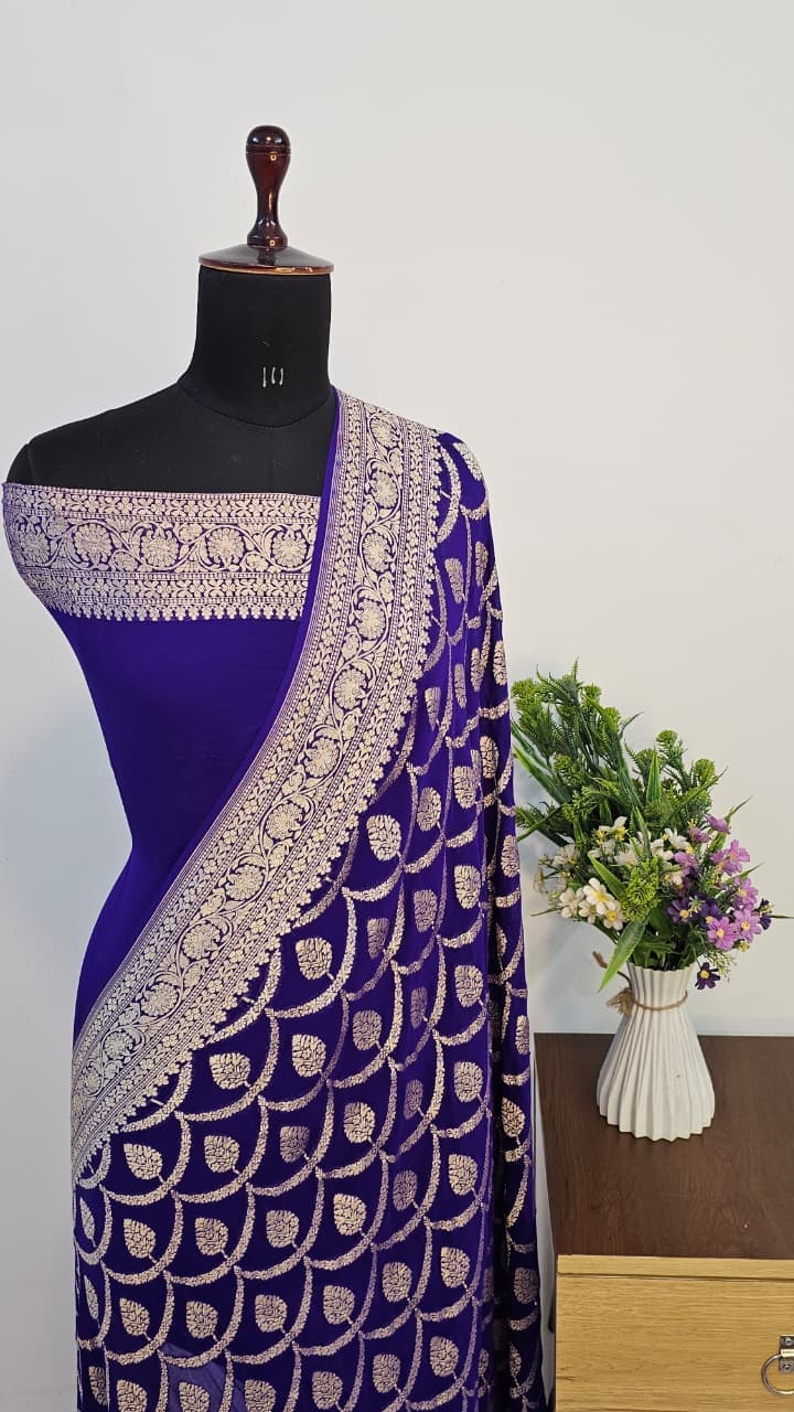 Pure Handloom Georgette Silk