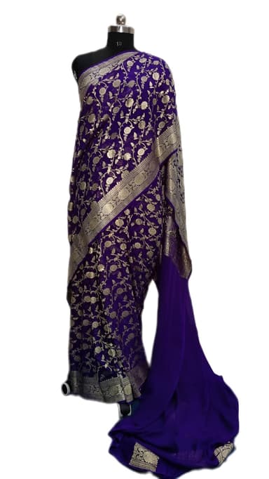 Pure Handloom Georgette Silk - Image 1