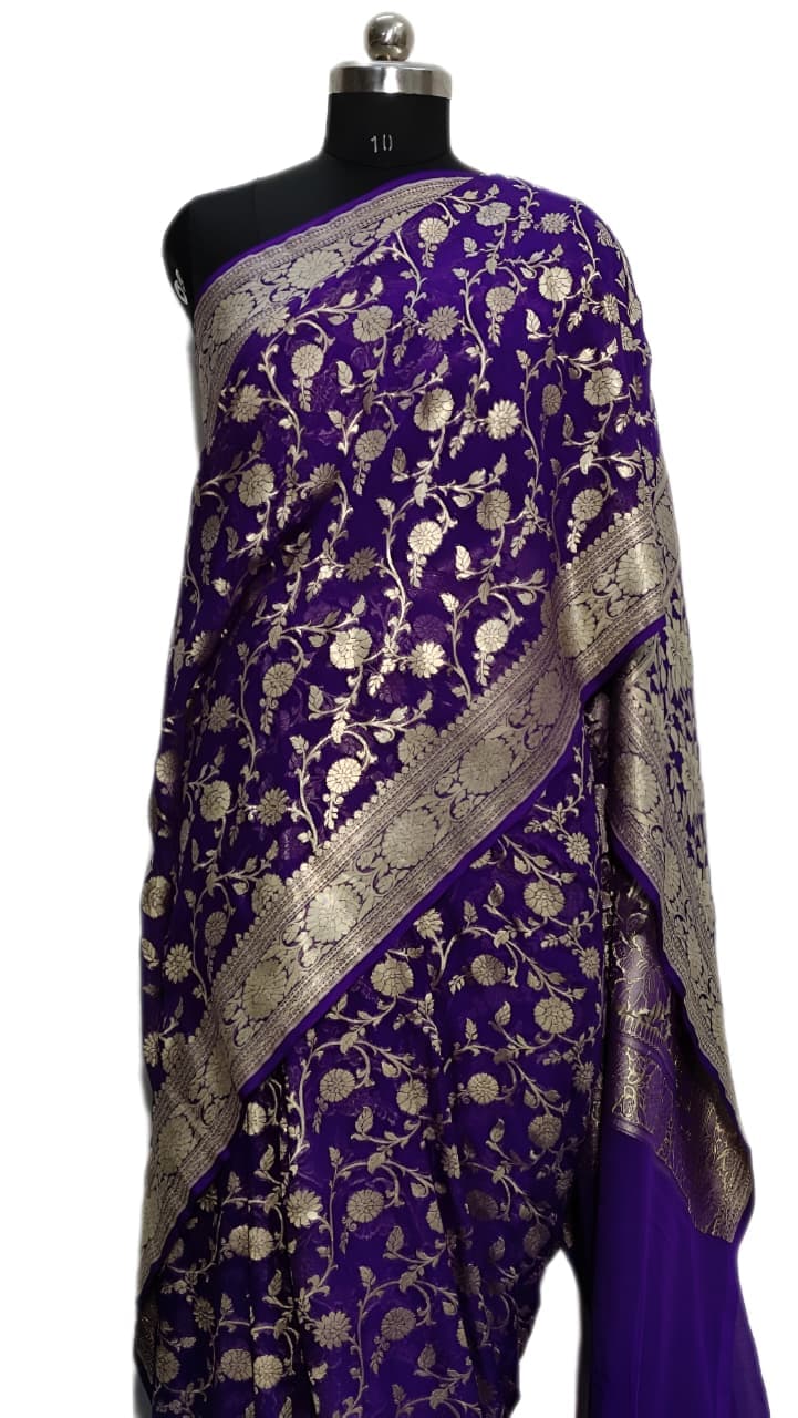 Pure Handloom Georgette Silk - Image 2