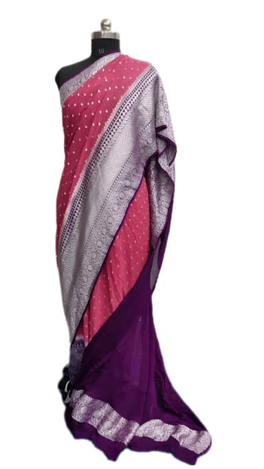 Pure Handloom Georgette Silk - Image 2