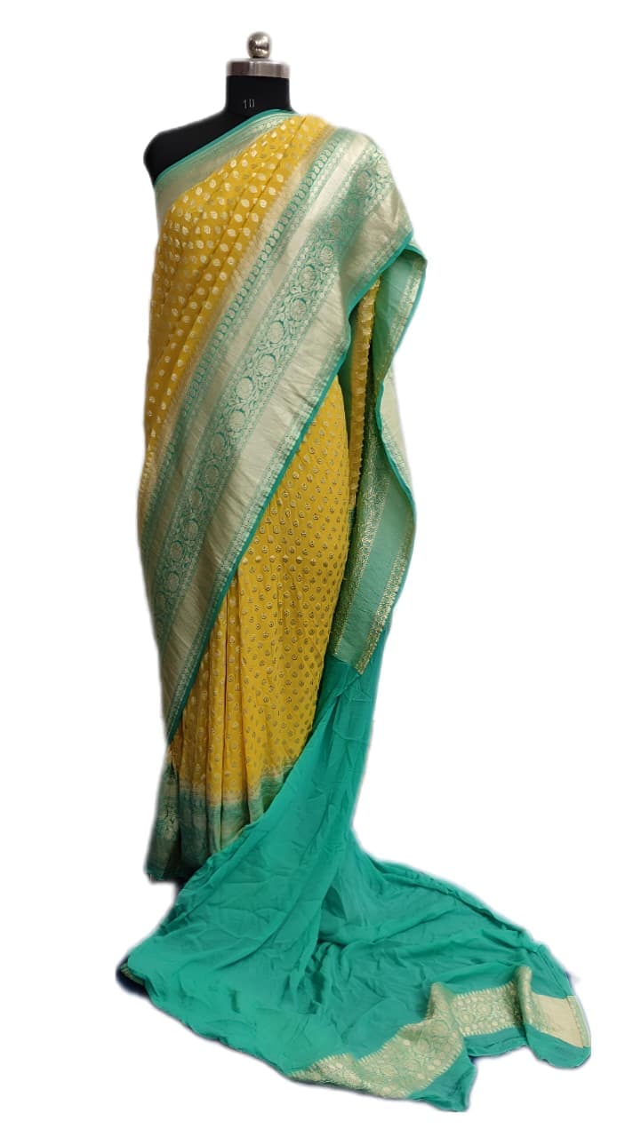 Pure Handloom Georgette Silk - Image 2
