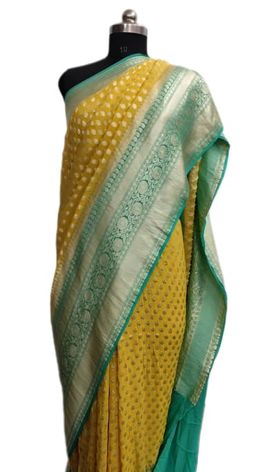 Pure Handloom Georgette Silk - Image 3