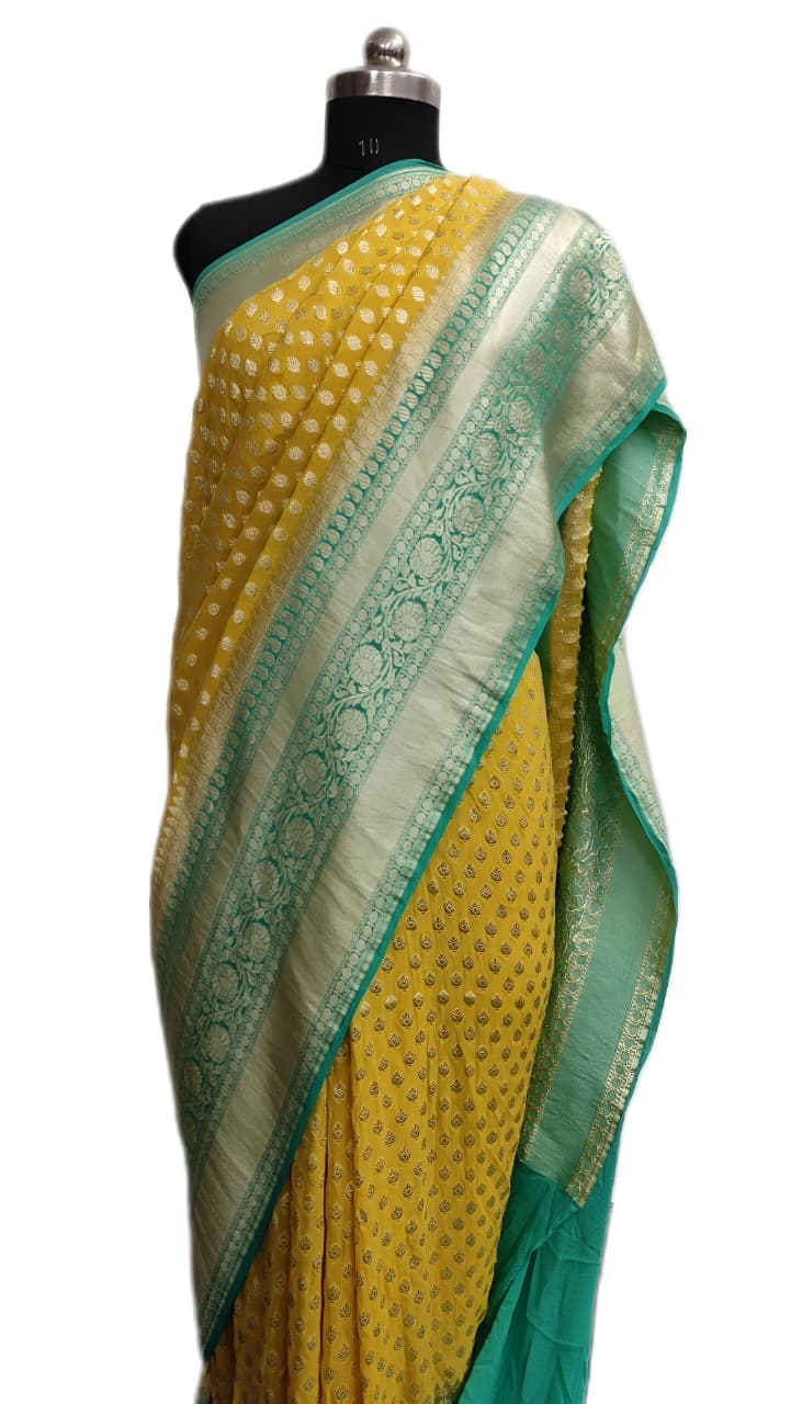 Pure Handloom Georgette Silk - Image 3