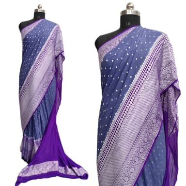 Pure Handloom Georgette Silk - Image 3
