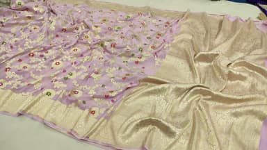 Pure Handloom Georgette Silk Meena - Image 2