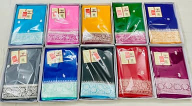 Pure Handloom Georgette Silk - Image 3