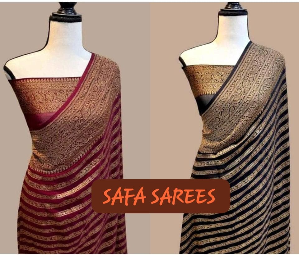 Pure Handloom Georgette Silk Strip - Image 5