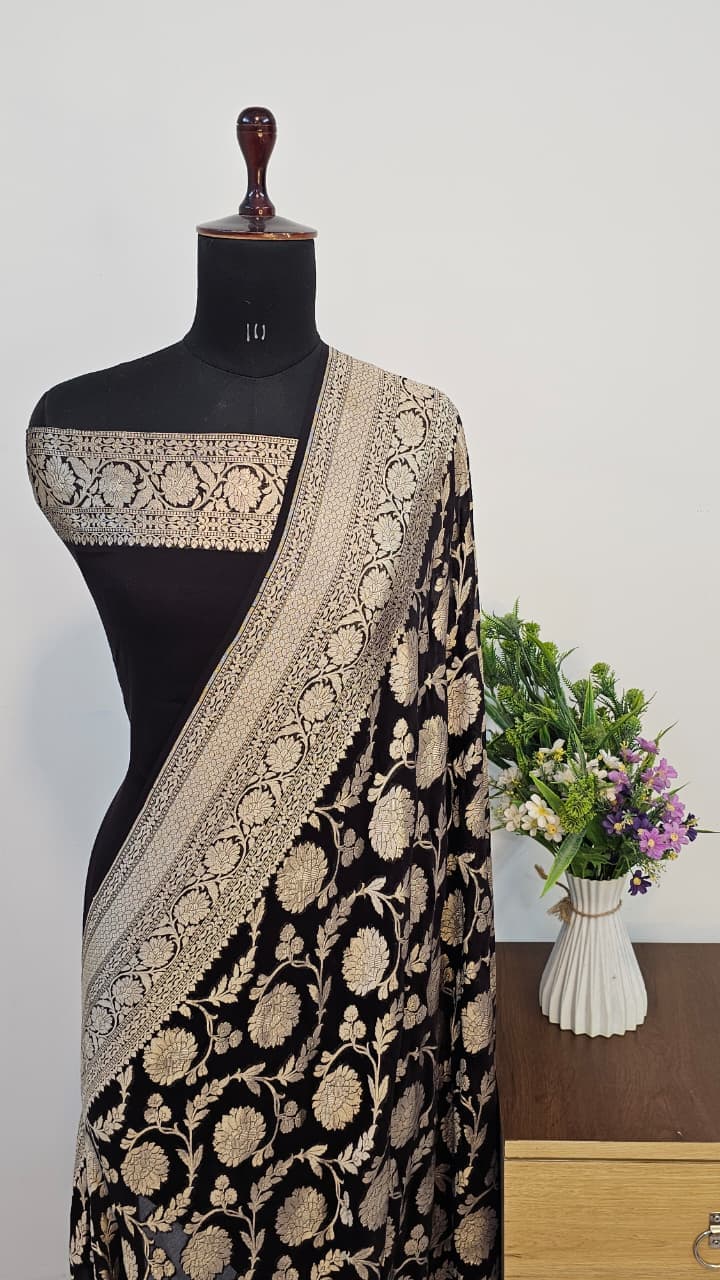 Pure Handloom Georgette Silk