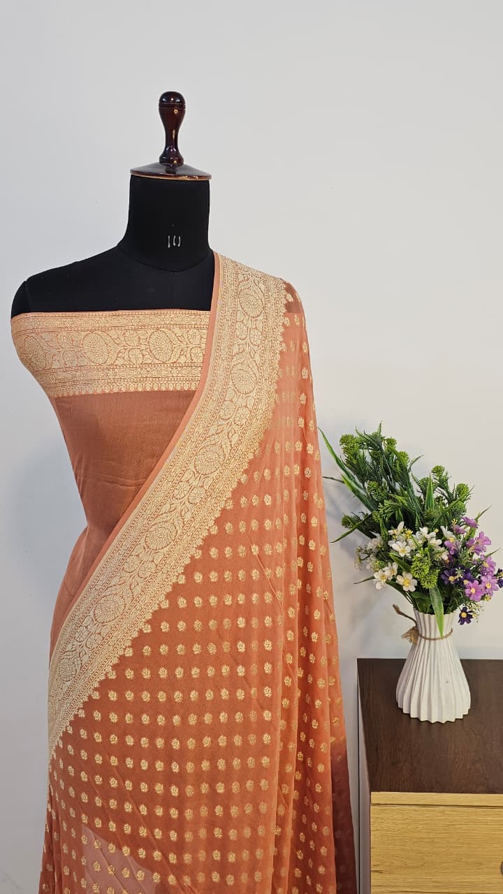 Pure Handloom Georgette Silk
